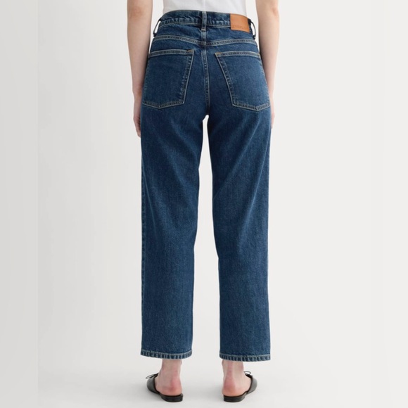 Everlane Denim - Everlane Organic Cotton The Way High Jeans in Dark Blue.     Size-12